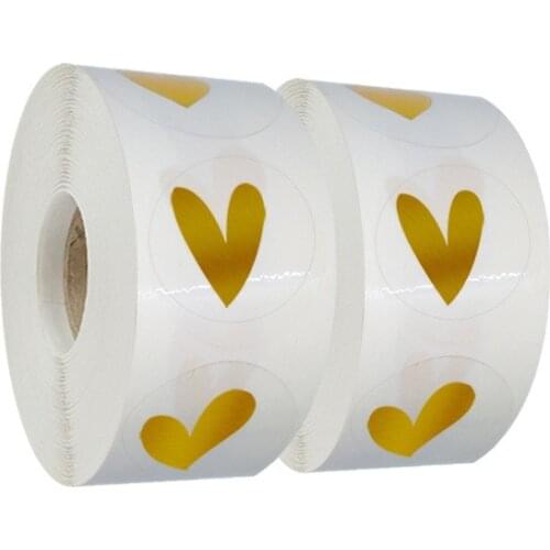 Transparent Love Hot Stamping Sticker Marriage Proposal Decoration Wedding Party Birthday Gift Sealing Sticker Envelope Label