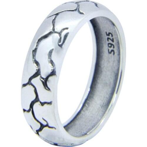 Size 6-10 Polish Band Lady Girls 925 Sterling Silver Ring Jewelry New S925 Fashion Ring