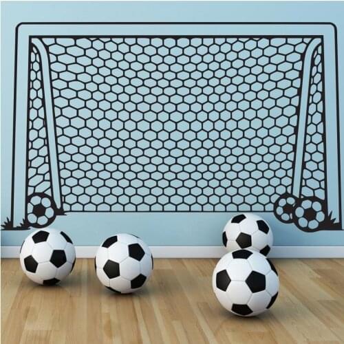 Carved Goal Net Ball Sports Soccer Football Wall Sticker Art Decal Vinyl Home Decor Stickers Meta Decals ES-35
