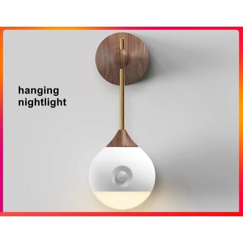 Led Hanging/removable Sensor Night Light Bedroom Elderly Children Feeding Night Sensor Entrance Hallway Room Decoration Lights