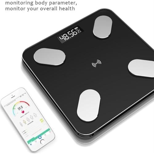 Body Fat Scale Smart BMI Scale LED Digital Bathroom Wireless Weight Scale Balance Bluetooth APP Android IOS