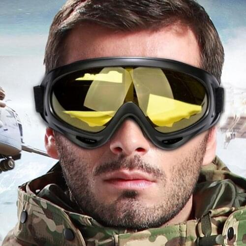Outdoor Windproof Skiing Eyewear Windbreaker Anti-scratch Cycling Sunglasses Motorcross Glasses Bike Cycling PC Lens Goggles Hot