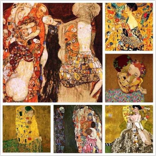 World Famous Painter Gustav KLIMT Diamond Painting Abstract Art Cross Stitch Diamond Embroidery Mosaic Handmade Home Decor Gift