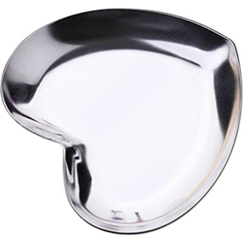 Jewelry Organize Fruit Stainless Steel Arrange Polished Holder Party Supplies Desktop Heart Shape Storage Tray Serving Platter