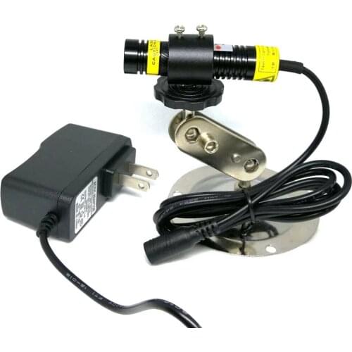 515nm 10mW 1668mm Green Generator Laser Module Dot Line Cross W DC12V Adapter & Holder