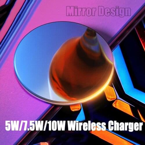 Mirror Wireless Charger QI 10W 7.5W Fast Wireless Charging Phone Charger Stand for iPhone Samsung LG HTC Xiaomi 9 10 Huawei LG