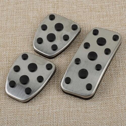 1 Set Car Accessories MT Clutch Brake Accelerator Pedals Pads Covers Fit For Subaru Forester XV Impreza Outback Legacy 2014 2013