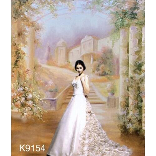 10*20ft Hand Painted Fantasy Muslin Photo Backdrops,Studio wedding backdrop K9154 ,fondos fotografia, Photography Background