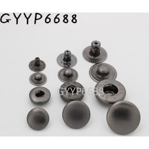 10-30-100pcs 3 size 10mm 13mm 15mm matte gun black color rivets for woman chains bag purse decoration accessories