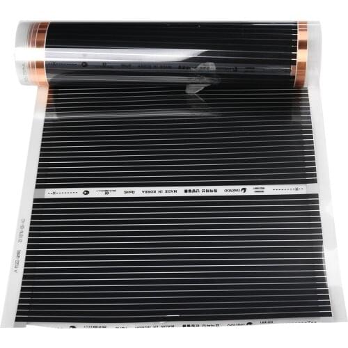 50cmx2m 220V Electric 60 Degree C Home Floor Infrared Underfloor Heating Warm Film Mat Pads Mayitr