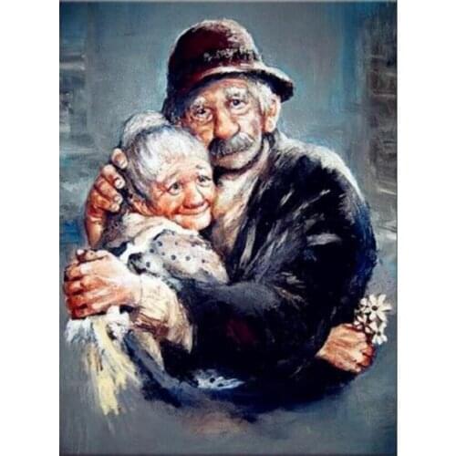 H1853 diamond painting full square,diamond painting kit,diamond embroidery Old couple