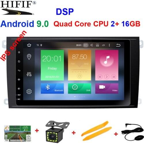 Android 9.0 DSP CAR Radio GPS For Porsche Cayenne 2002-2009 Multimedia IPS Screen Audio Navigation Stereo Auto no DVD Player