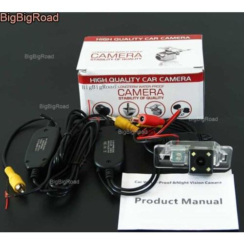 BigBigRoad For Mini cooper R50 R52 R53 R56 2001--2008 Wireless Camera Car Rear View Backup Reversing Camera Night vision