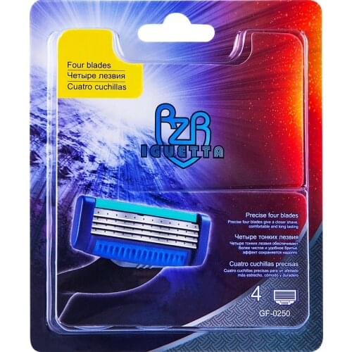 RZR IGUETTA 2021 New Mens Manual Razor Heads Can Shave Safely And Replaceable Blades Cabeça De Barbear Fusion Tete De Rasoir