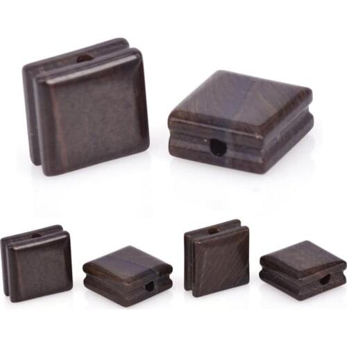 Natural Bronzite Stone Beads Flat Square Loose Spacer Beads For Fashion Jewelry Making DIY Punk Bracelets 10mm