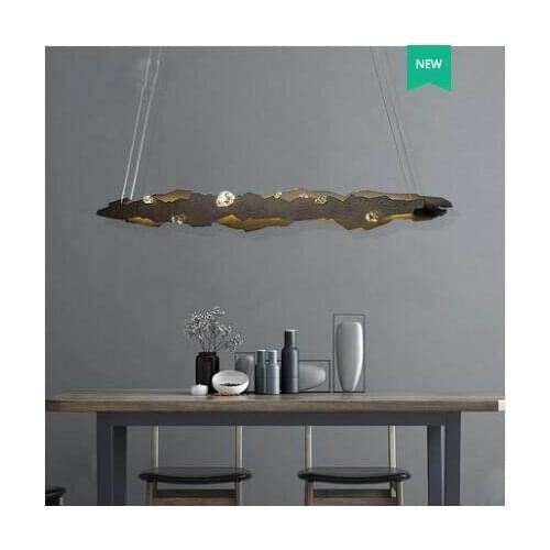 Personality villa restaurant chandelier post-modern designer bar chandelier decoration tea table wrought iron crystal chandelier