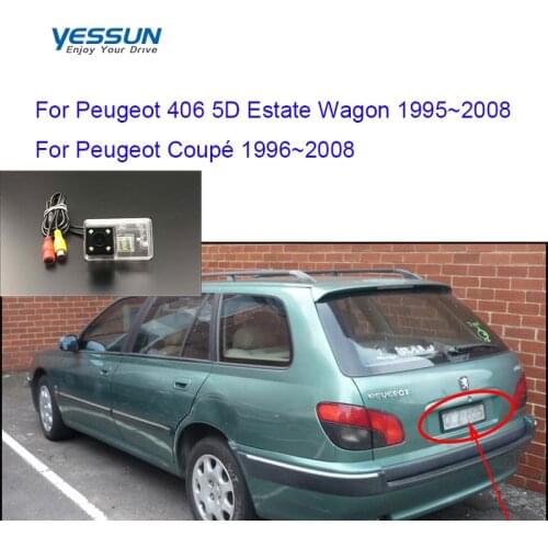 Yessun rear view camera For Peugeot 406 5D Estate Wagon 1995~2008 Peugeot Coupe backup camera/license plate camera/parking cam