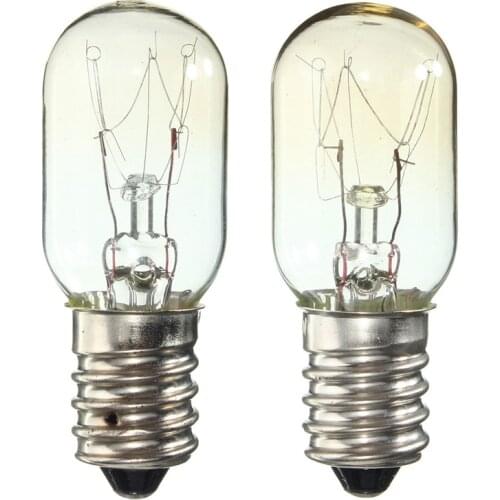 10pcs 15W/25W Edison Bulb E14 SES Refrigerator Fridge Light Bulb Tungsten Filament Lamp Bulbs Warm White Ligthing AC 220-230V