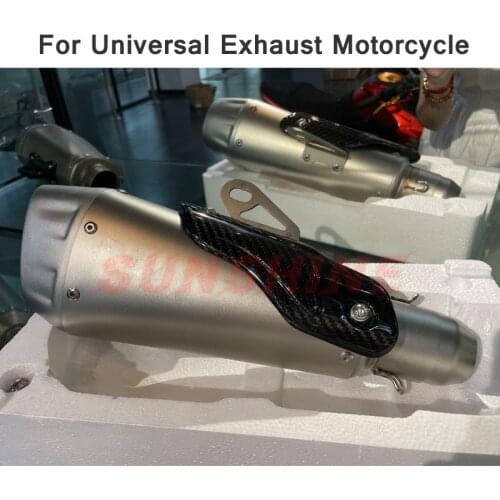 Motorcross Exhaust Universal Escape Moto Motorcycle Muffler Pipe DB Killer 51mm Modified Pitbike For YZF MT09 RC390 Z1000 R6 R25