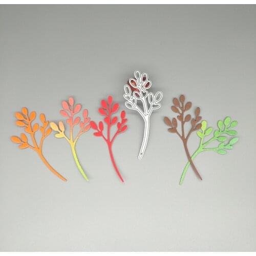 New branches and leaves metal cutting mold photo album cardboard DIY gift card decoration embossed crafts