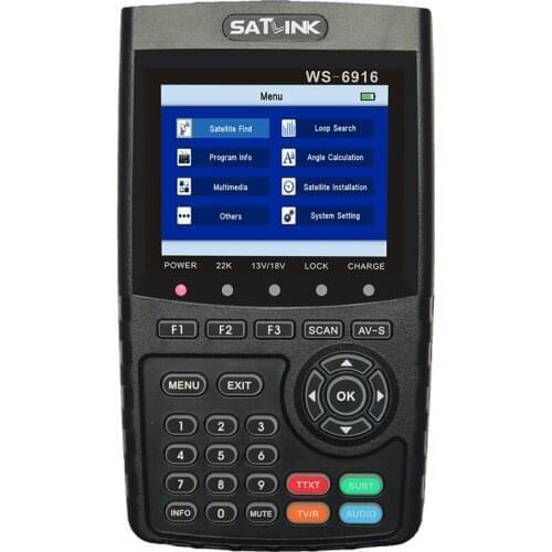 [100% New] Original Satlink WS-6916 DVB-S/S2 HD Satellite Finder with MPEG-2/MPEG-4 Satlink 6916 Meter