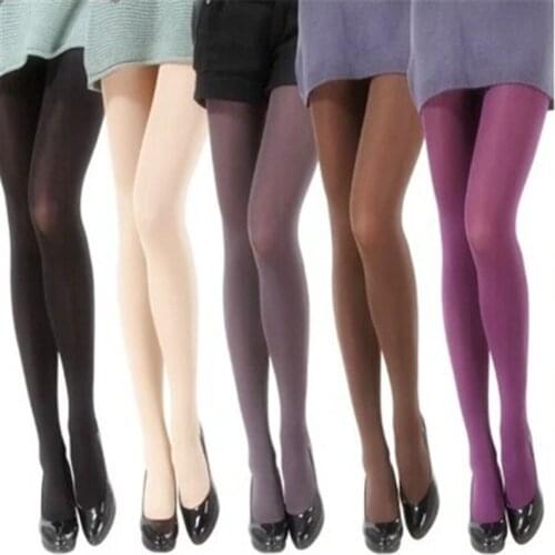 New Spring Velvet Women Tights Solid Color Women Stockings Pantyhose Casual Collant femme Silk Stockings Autumn Female Hosiery