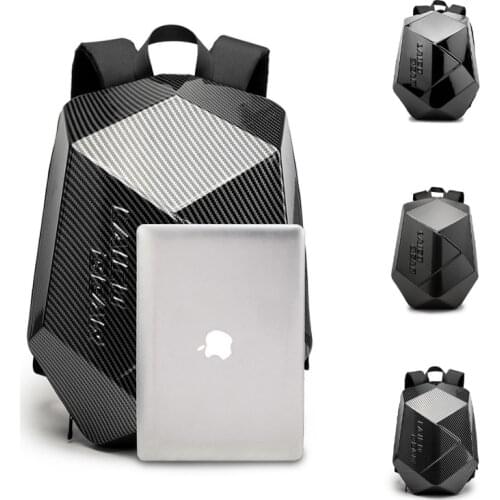 Carbon Motorcycle Helmet Bag Waterproof Motorcycle Rear Bag Moto Travel Package Expandable Motorcycle Backpack Luggage