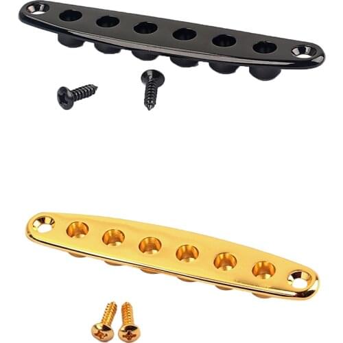 Tooyful Metal Guitar Instead Thru Body String Mounting Ferrules Bushings Electric Guitar Accessory Black
