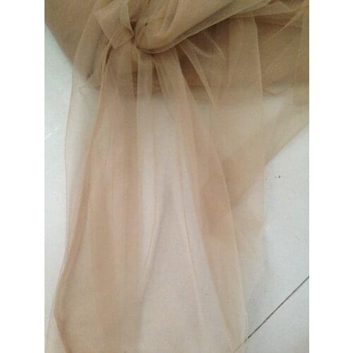 Skin nude,160cm width 2meter/lot super soft mesh tulle sheer for DIY wedding dress,veil, curtain, petticoat, tutu, decoration
