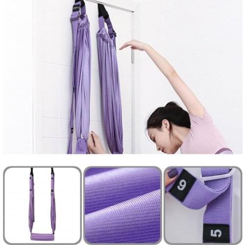Convenient Fashion Door Swing Adjustable Yoga Strap Flexibility Fitness Strap Band Strong Loading for Ballet