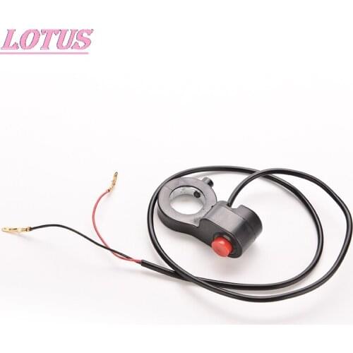 New 0.7" universal motorcycle handlebar switch 1pc 7/8m single switch cable ATV horn start kill button switch
