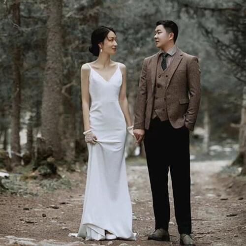 UVRCOS Satin Wedding Dresses