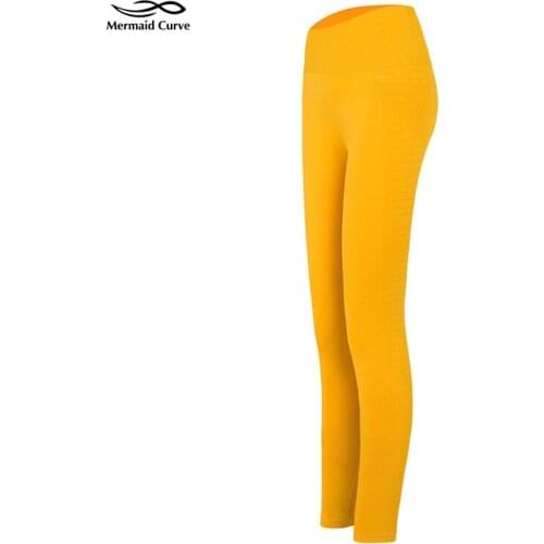 Mermaid Curve Power series Seamless High Waist GYM Clothing Womens Leggings Quick-dry breathable Fitness Running Leggings