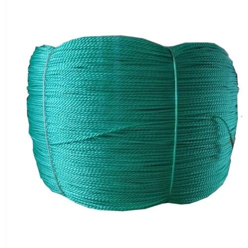 1/2/3/4/6/8/10mm Binding Nylon Rope Wear-Resistant Clothes Drying Quilt Outdoor Truck Green Polyethylene Plastic Rope Thickness