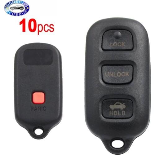 10PCS/LOT,3+1/4 Replacement Keyless Entry Remote Key Shell Fit for Toyota Sequoia 4Runner Sequoia Matrix Key