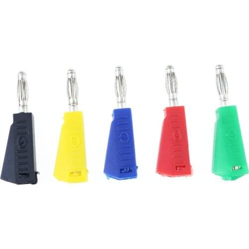 10 pcs Nickel Plated 4mm Banana Plug Solder 5 Color
