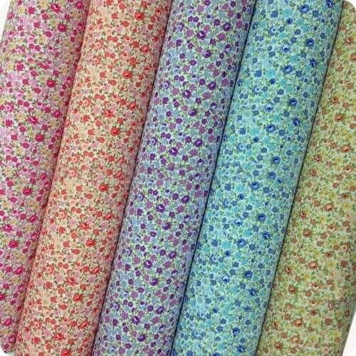 145x50cm Small Floral Poplin Print cotton Fabric making childrens dress clothes cloth