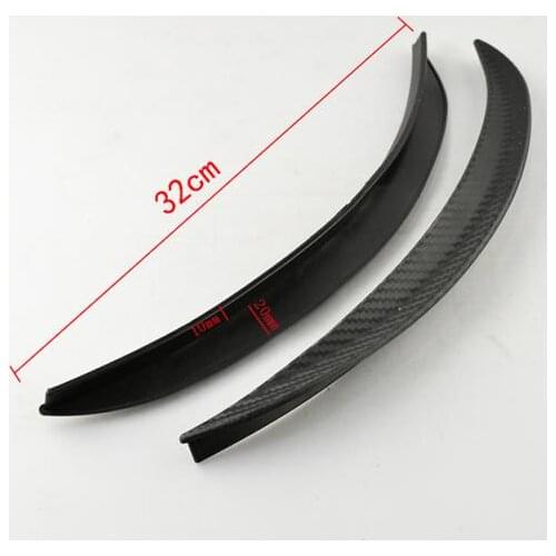 2 Pairs Car Wheel Eyebrow Protectors Strip Lip Wheel-arch Trim 25cm+32cm