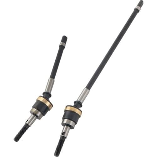2x 1:10 RC Car Models Front Axle Universal Drive Shafts for Axial SCX10/SCX10 II
