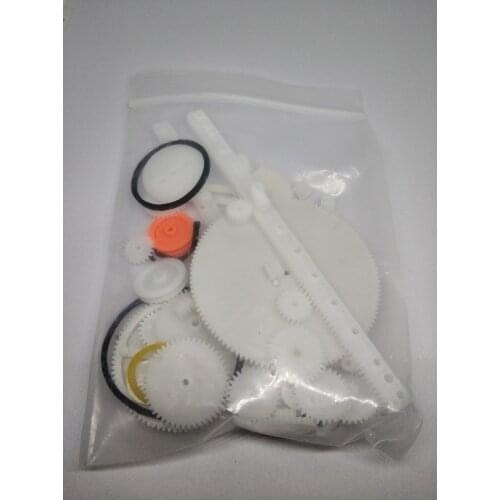 34 kinds of rack and pinion gear bag toy model pulley plastic worm gear reducer diy kit Free shipping