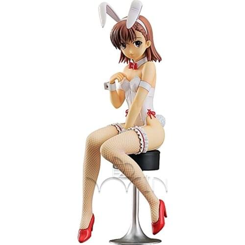 40CM pvc anime figure Toaru Kagaku No Railgun Misaka Mikoto Bunny Girl ver action figure collectible model brinquedos NN5
