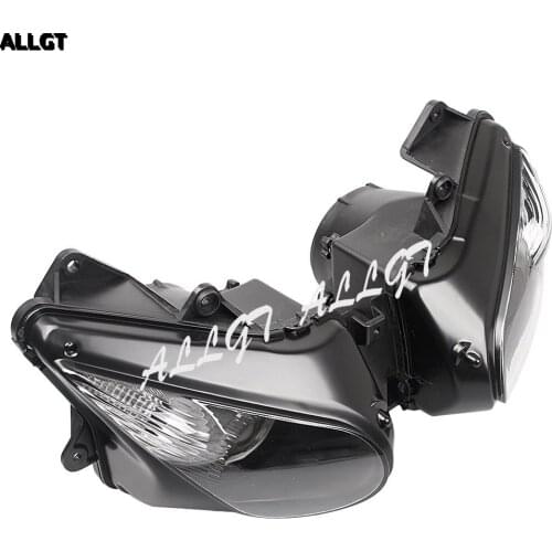 ALLGT Front Headlight Headlamp Assembly for KAWASAKI ZX10R 06 07 2006 2007 Clear