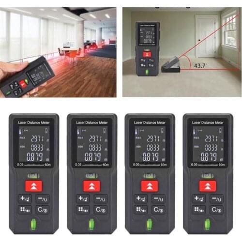 40/60/80/100m Mini Laser Rangefinder Digital Distance Meter Tape Measure Range Finder Electronic Tape Precise Optical Instrument