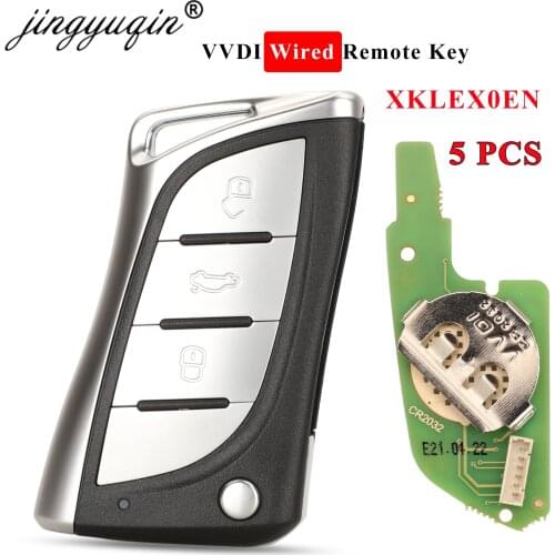 Jingyuqin 5pcs/lot Xhorse XKLEX0EN Wired Universal Remote Car Key for Lexus Design for VVDI /VVDI2/ MINI Key Tool Max Programmer