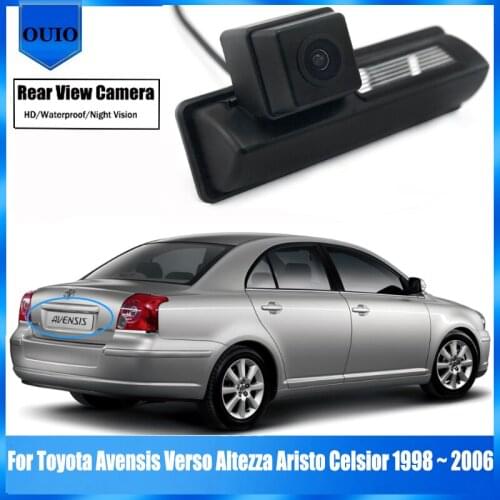 Rear View Reverse Camera For Toyota Avensis Verso Altezza Aristo Celsior 1998 ~ 2006 CCD HD Parking license plate camera