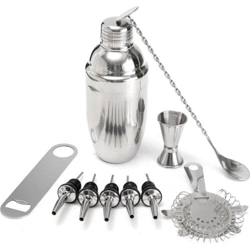 Bar Cocktail Set Boston Shaker Drink Making Kit Stainless Mixer Making Gift