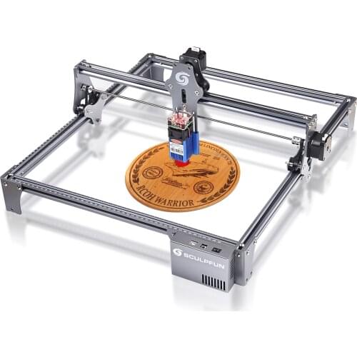 30W Laser Engraver EyeProtection Desktop DIY Engraving Cutting Machine High Precision 410x420mm Fixed-focus Laser Sliding Device