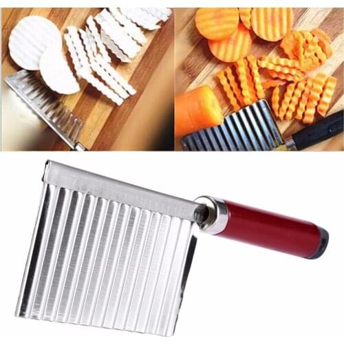 Potato Cutter Stainless Steel Kitchen Gadget Vegetable Fruit Potato Cutter Peeler Knife Cooking Tools Kitchen Knives Accessories