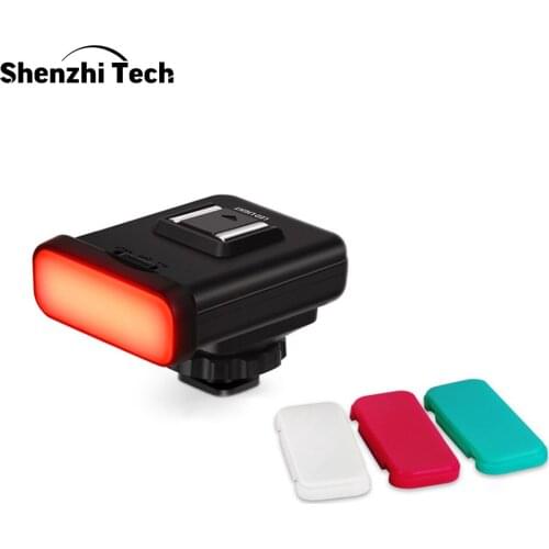 DSLR LED Camera Video Light Mini Portable Photography Lighting 20 LEDs Adjustable Portable Fill Light Vlog Light with 3 Colors