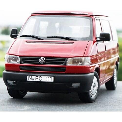 1/18 Alloy die-casting car model Shuke Volkswagen T4 VW RV wagon High-end collection of childrens toys and gifts family display